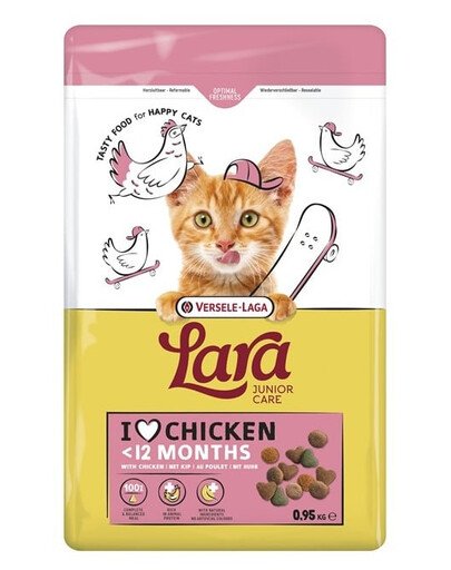 VERSELE-LAGA Lara Junior Chicken 950 g krmivo pro koťata a mladé kočky s kuřetem