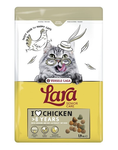 VERSELE-LAGA Lara Senior Chicken 1,9 kg krmivo pro starší kočky s kuřetem