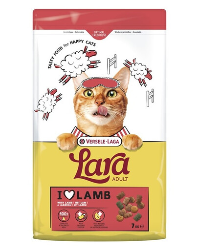 VERSELE-LAGA Lara Adult Lamb 7 kg krmivo pro kočky s jehněčím