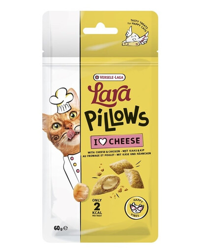 VERSELE-LAGA Lara Snack Pillows with Cheese Happy Vibes 60g pamlsek pro dobrou náladu se sýrem