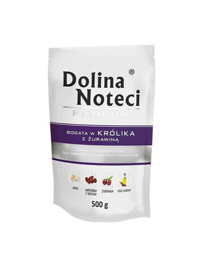 DOLINA NOTECI Premium bohatá na králíka s brusinkami 500 g