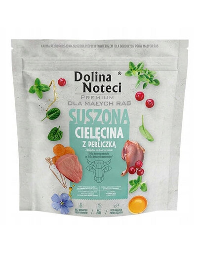DOLINA NOTECI Premium Telecí s perličkou suché krmivo pro psy malých plemen 1 kg