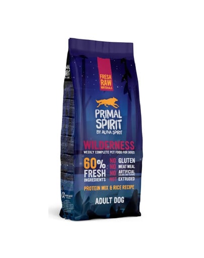 PRIMAL SPIRIT Dog 60% Wilderness 2x12 kg
