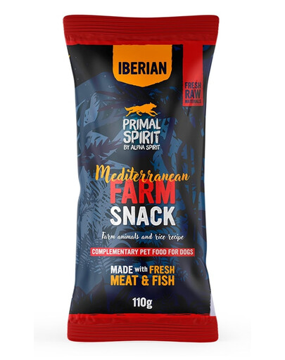 PRIMAL SPIRIT Dog Iberian Mediterranean Farm Snack 110 g