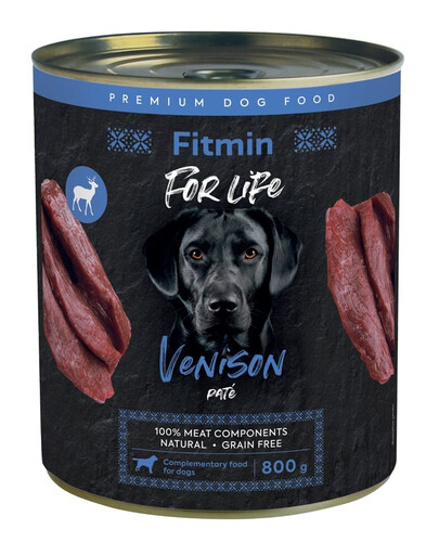 FITMIN For Life Venison Pate 800 g paštika z lovecké zvěřiny pro psy