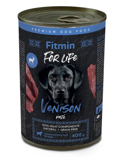FITMIN For Life Venison Pate 400 g paštika z jeleního masa pro psy
