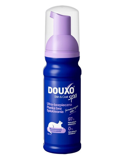 DOUXO Skin & Coat Spa Low-stress Cat Mousse 150 ml bezstresové mytí bez oplachování pro kočky