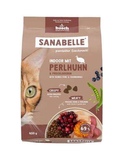SANABELLE Indoor Perlička 400 g pro kočky, které žijí uvnitř domu