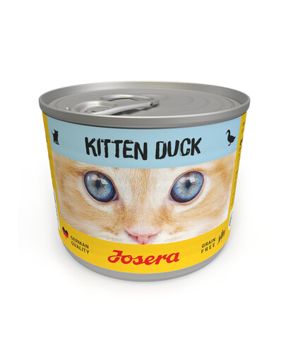 JOSERA Kitten Mokré krmivo pro koťata s kachnou, konzerva 6 x 200 g