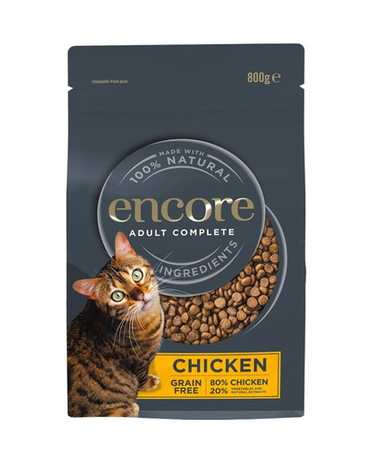 ENCORE Cat granule s kuřetem pro kočky 800 g