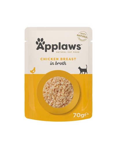 APPLAWS Cat Adult Pouch Chicken in Broth kuřecí prsa v vývaru 70 g