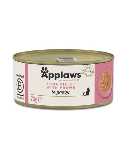 APPLAWS Cat Adult Tuna with Prawn in Gravy filet z tuňáka s krevetami v omáčce 70 g