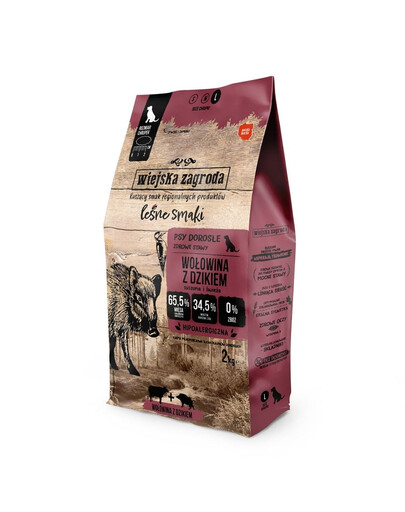 WIEJSKA ZAGRODA Lesní chutě Hovězí s divočákem L 2 kg