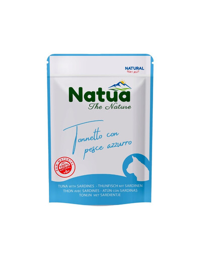 NATUA Natural Tuňák se sardinkami v želé pro kočky 70 g