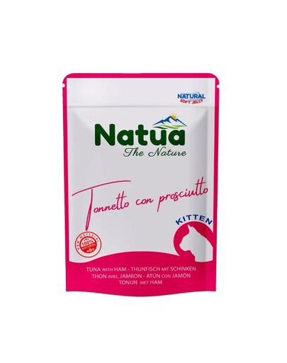 NATUA Natural Tuňák se šunkou v želé pro koťata 70 g