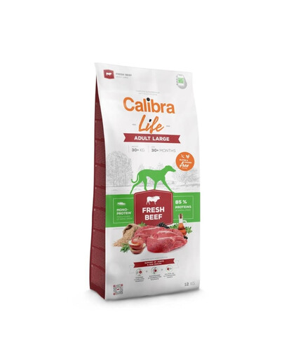 CALIBRA Dog Life Adult Large Fresh Beef 12 kg s hovězím masem pro psy velkých plemen