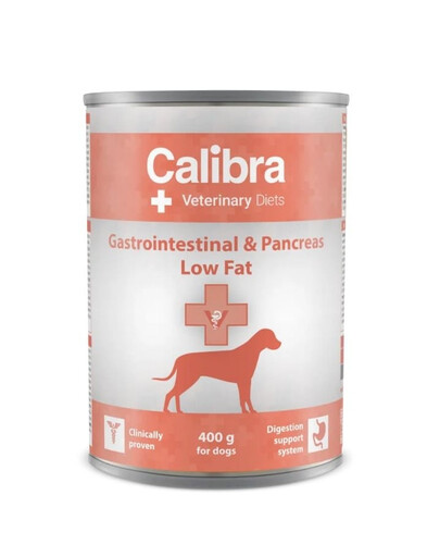 CALIBRA Veterinary Diet Dog Gastrointestinal Low Fat 400 g konzerva pro psy