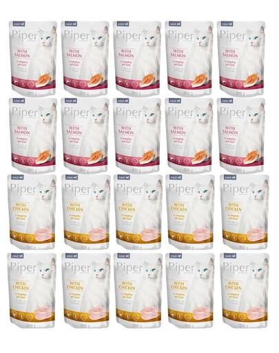 PIPER Animals Cat Adult Mix smaków saszetka 20x100 g mokra karma dla kotów