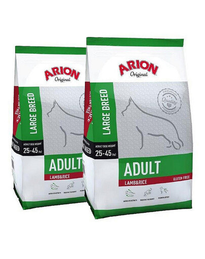 ARION Original adult large breed Lamb & rice 24 kg (2 x 12 kg)