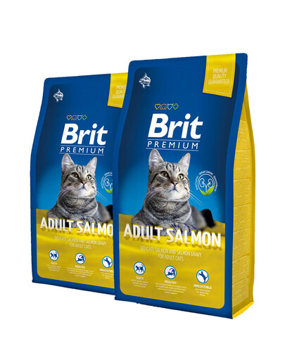 BRIT Premium Cat Salmon 16 kg (2 x 8 kg)