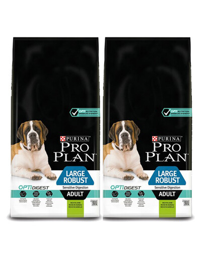 PURINA PRO PLAN Large robust adult sensitive digestion OptiDigest jagnięcina 28 kg (2 x 14 kg)