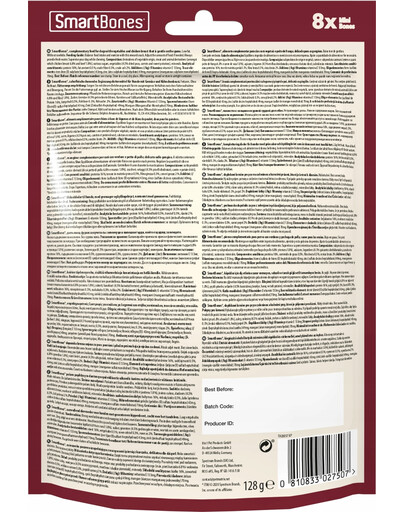 Beef mini 8 szt. gryzak dla psów ras małych wołowina