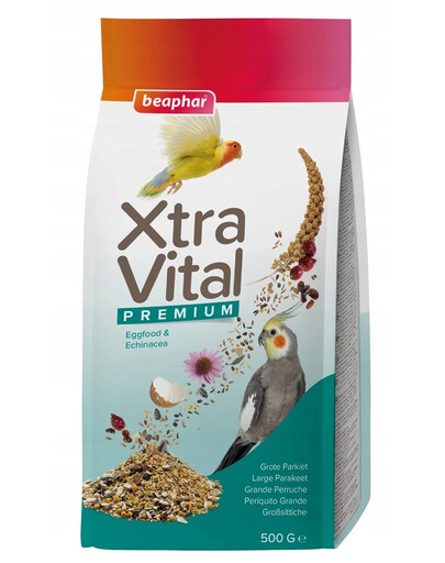 BEAPHAR XtraVital Large Parakeet 500 g kompletní krmivo pro velké papoušky