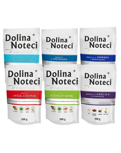 DOLINA NOTECI Premium Mix smaków 30x500g bez drobiu