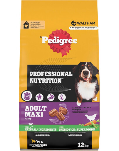 PEDIGREE Professional Nutrition Adult Maxi s drůbežím masem a zeleninou 12 kg pro psy velkých plemen