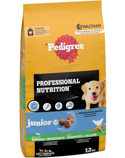 PEDIGREE Professional Nutrition Junior s Drůbežím a Zeleninou 12 kg pro štěňata středních a velkých plemen