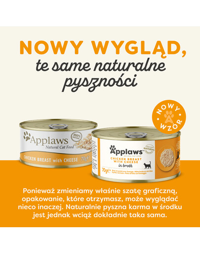 APPLAWS Cat Adult in Broth puszka w bulionie 70 g dla dorosłych kotów