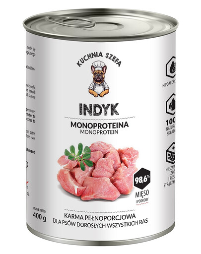Krůtí monoproteinové krmivo pro psy všech plemen 400 g