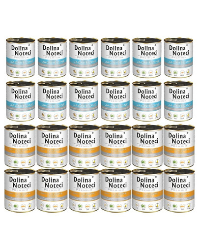 DOLINA NOTECI Mix smaków Premium Bogata w jagnięcinę i kaczkę z dynią 24x800g