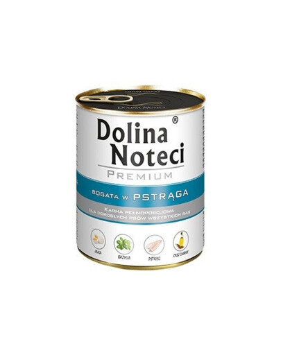 DOLINA NOTECI Prémiová směs chutí bohatá na pstruha a tresku s brokolicí 24x800g