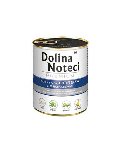 DOLINA NOTECI Mix Prémiová směs chutí bohatá na tresku s brokolicí a husu s bramborami 24x800g