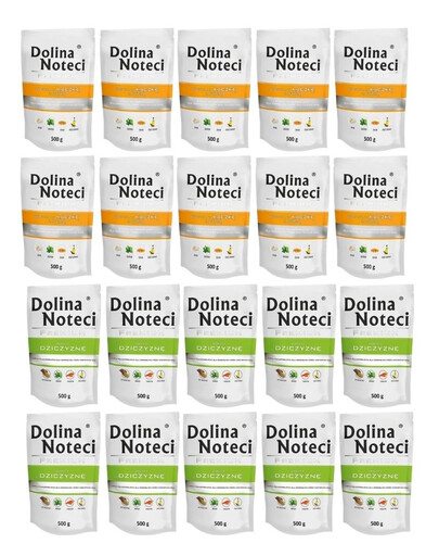 DOLINA NOTECI Prémiový mix chutí Bohatý na kachnu s dýní a zvěřinou 20x500 g