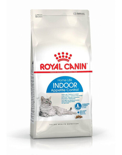 ROYAL CANIN Indoor Apetite Control 6x400 g krmivo pro dospělé kočky, které žijí výhradně doma a vyžadují krmení