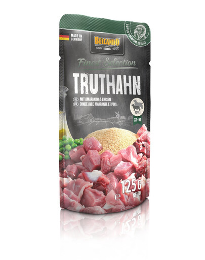 BELCANDO Finest Selection krůta, amarant a hrášek 6x125g kapsička pro psy