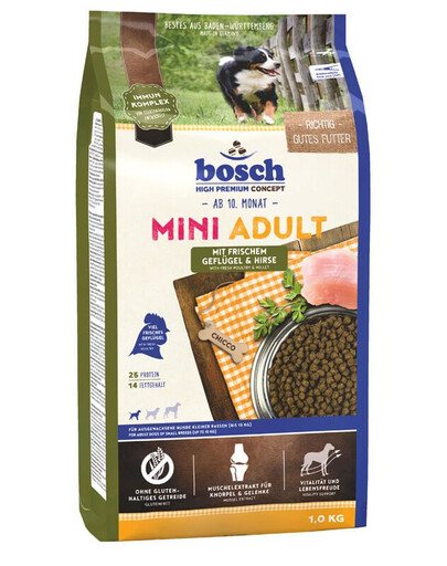 BOSCH Mini Adult drůbeží a proso 2x1 kg