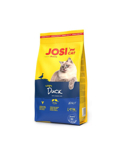 JOSERA JosiCat Crispy Duck 2x1,9kg s kachnou pro dospělé kočky
