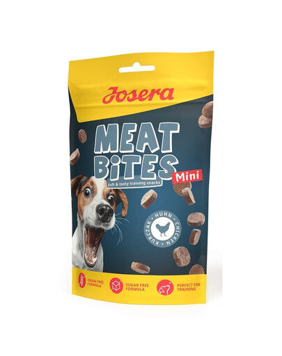 JOSERA Meat Bites Mini Chicken Výcvikové pamlsky s kuřecím masem pro psy malých plemen 24x70g