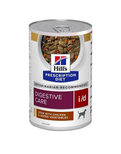 HILL'S Prescription Diet Canine i/d Digestive Care Dušené kuřecí maso a zelenina 12x354 g v konzervě