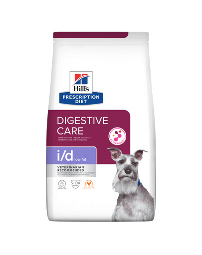 HILL'S Prescription Diet Digestive Care i/d ActivBiome Canine Low Fat kuře 4x1,5 kg pro psy s citlivým trávicím systémem