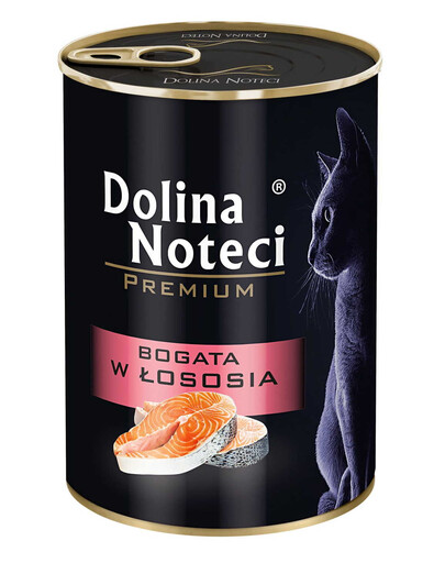 DOLINA NOTECI Premium bohaté na lososa pro dospělé kočky 24x400 g