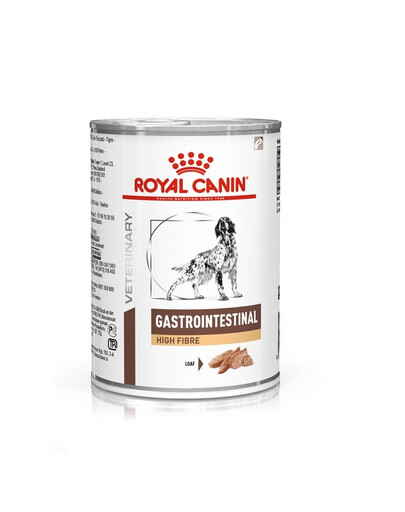 ROYAL CANIN Veterinary Gastrointestinal High Fibre paštika 24x410 g paštika pro psy s poruchami trávení