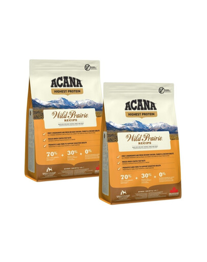 ACANA Wild Prairie Dog 2x2 kg bezobilné krmivo pro psy