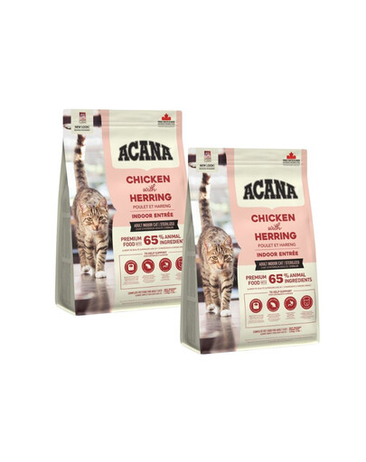 ACANA Indoor Entrée Cat 2x1,8 kg Granule pro kočky
