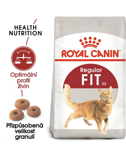 ROYAL CANIN REGULAR FIT 32 2x2 kg suché krmivo pro dospělé kočky, podporuje ideální kondici