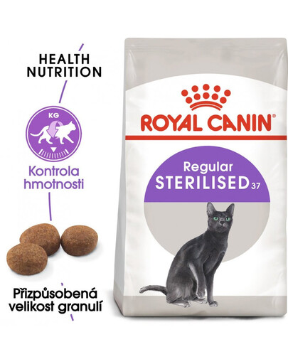 ROYAL CANIN Sterilised 37 2x2 kg suché krmivo pro sterilizované dospělé kočky
