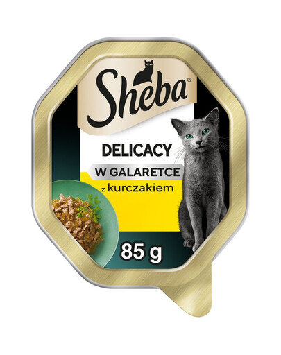 SHEBA Delicacy s kuřetem v želé 85 g, krmivo pro kočky